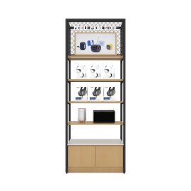 Customized mobile phone accessories display cabinet with logo